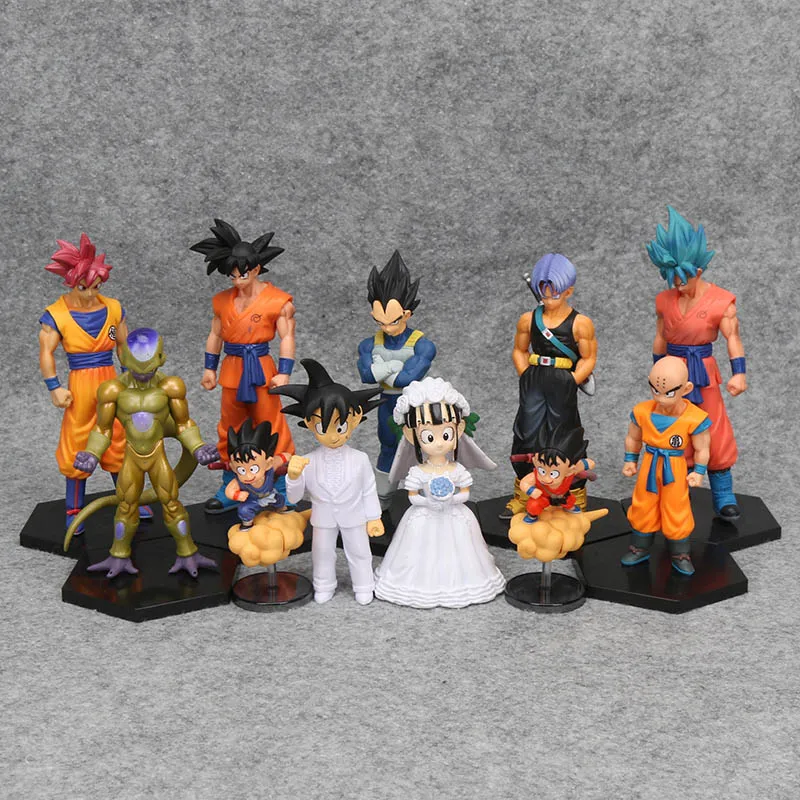 

Dragon Ball Z Super Kuririn Resurrection F Vegeta Trunks Son Goku Cell Frieza DRAMATIC SHOWCASE dragonball Action Figures Toy