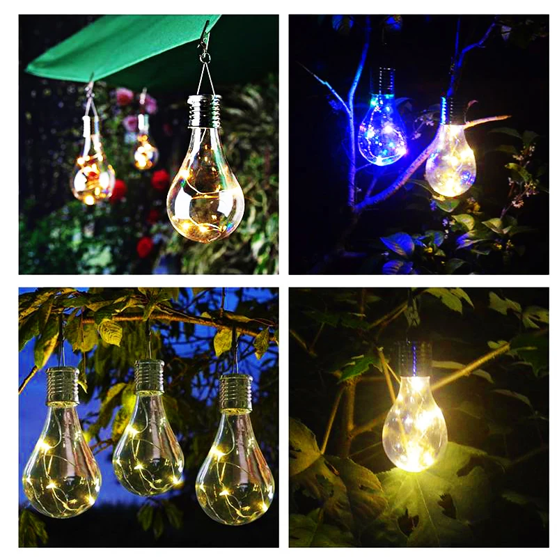 5 Pcs Solar Powered Bulb LED Solar Light Lamp Light Sensor Lanterns Sunlight Portable Lamp For Tree Garden Tent Camping Outing (6)