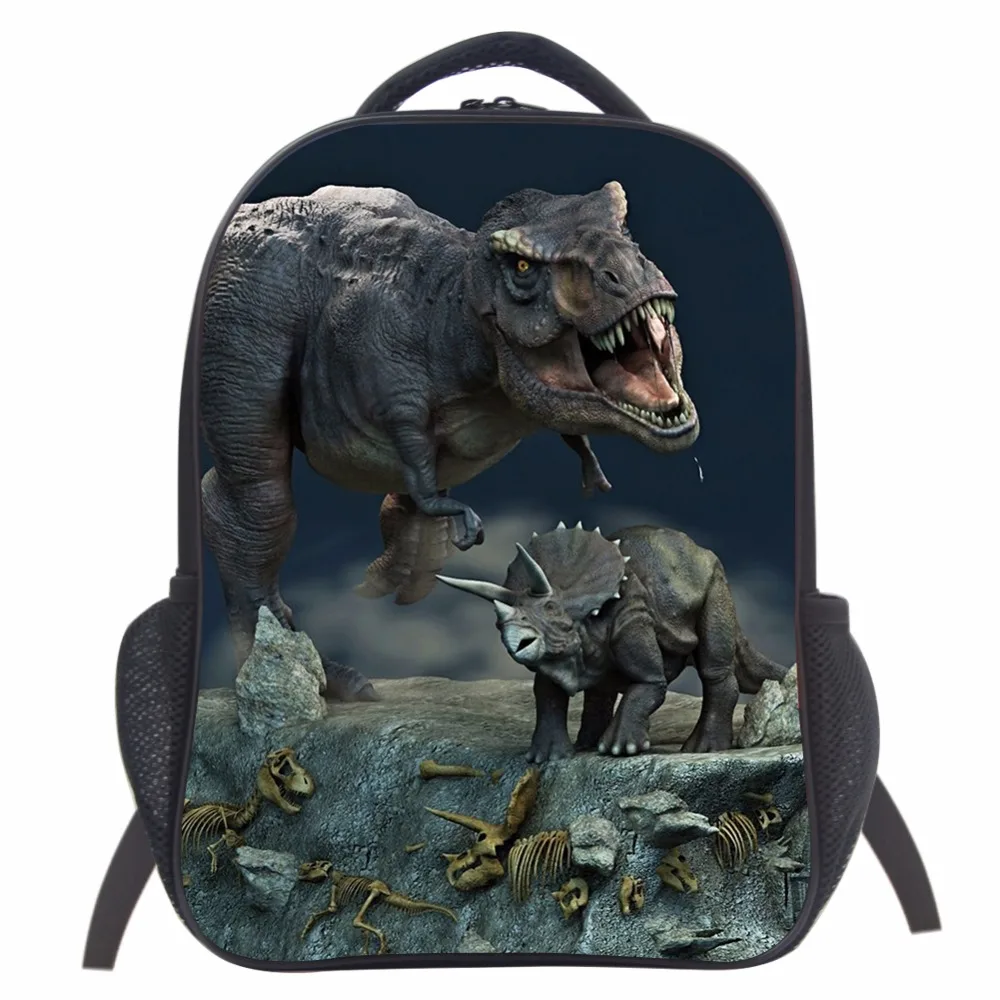14 Inch Animals Dinosaur Backpacks 3D Dinosaur School Bags Baby