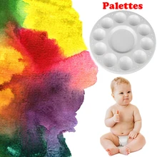 Hinmay 10 Wells дизайн пластиковая палитра художественная краска пластиковый лоток для рисования цветовая палитра для масляной акварели белая краска ing паллет