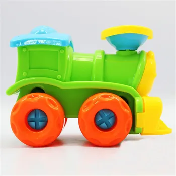 

Kids Baby Early Learning Education DIY Screw Nut Group Installed Plastic 3d Puzzle Disassembly Train Model Toy for Children Toys