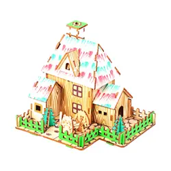 Сборная модель игрушки 3D деревянный пазл с персонажами мультфильма «Волшебник страны Оз» Деревянные наборы головоломки конструктор