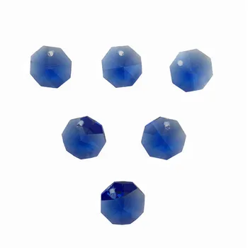 

Free Shipping ,LT. SAPPHIRE 2000pcs/Lot One Hole 14mm Crystal Glass Octagon Beads In One Hole Wholesale ,