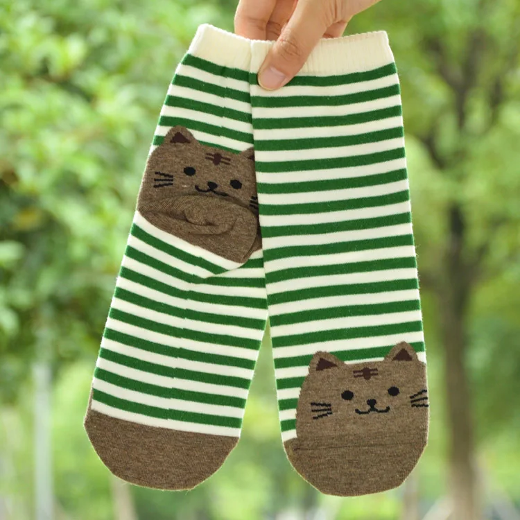 Hot 1 Pair Women Populor 3D Cartoon Animals Striped Socks Cat style Lovely Cotton Socks Cotton Ankle Casual Socks Hot 1 Pair Women Populor 3D Cartoon Animals Striped Socks Cat style Lovely Cotton Socks Cotton Ankle Casual Socks