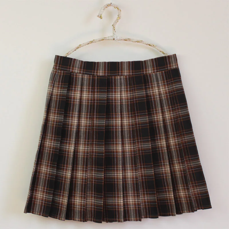 black mini skirt The New Campus Style High-waisted A-line Skirt Sweet Plaid Pleated Skirt School Uniform Skirt for Girls floral skirt Skirts