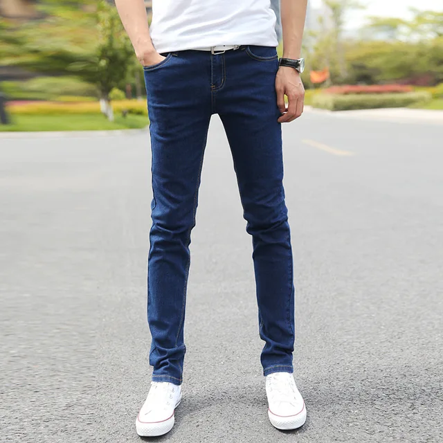2019 New Men Wear White Jeans Slim Korean Tidal Tight Skynny Jeans-in ...