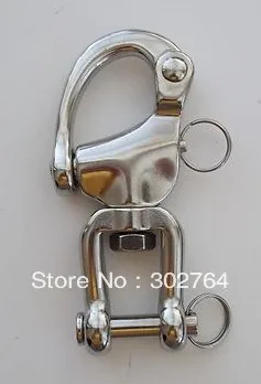 

90mmx2pcs  316heavy duty stainless steel jaw swivel bail snap shackle/marine hardawre/boat hardware