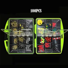 100 шт. набор аксессуаров для рок-рыбалки, набор рыболовных лесок, коробки, нефритовые принадлежности для улицы
