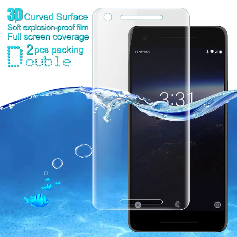 IMAK 3D Full Cover Soft Explosion-Proof Protective Film For Google Pixel 2