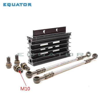 

motorcyel parts CNC Aluminum Alloy Oil Cooler Radiator Kit for 110 125CC PIT DIRT BIKE CRF Monkey Bike ATV Quad