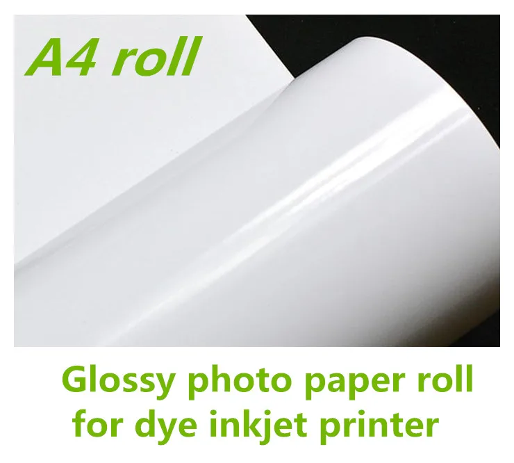 

A4 roll Glossy inkjet printing photo paper roll with high quality 0.21*30m