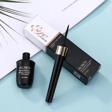 1 шт. макияж ALOBON долговечная Водонепроницаемая подводка для глаз для студентов быстросохнущая пот защита не жесткий окрашивание жесткой головы AEL15