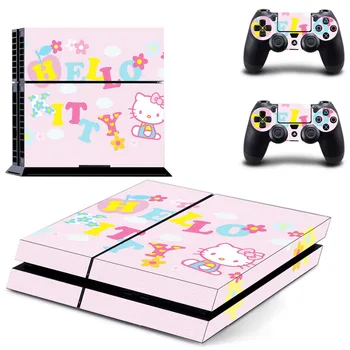 

Vinyl Decal Skin Sticker for Playstation 4 Console and Controllers PS4 Skin Sticker - Hello Kitty