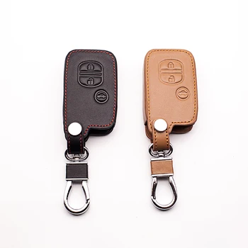 

for Toyota Camry Highlands Prado Prado Keychain lid 3 button smart key leather car remote control box car keys accessories