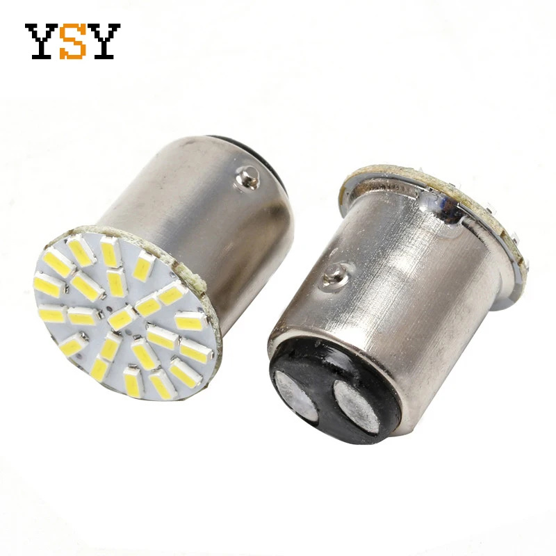 100 шт. Автомобиль 1157 светодиодный BAY15D 3014 чип 22SMD авто светильник лампа сигнал