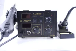 Saike852d – Station de réparation pistolet à Air chaud 2 en 1, fer à souder, 220V 110V, mise à jour vers saike852d, livraison gratuite 
