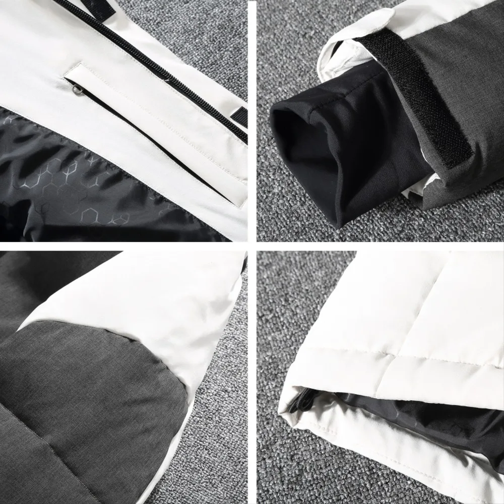 Asesmay Men Winter Jacket White Duck Down Parka High Quality Winter Coats Hooded Goose Feather Down Jacket Thick Snow Coat