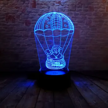 

Santa Clause Flash Model 3D Illusion Led Lamp Colorful Change Desk Nightlight Luminous Toys Christmas Party Supplier