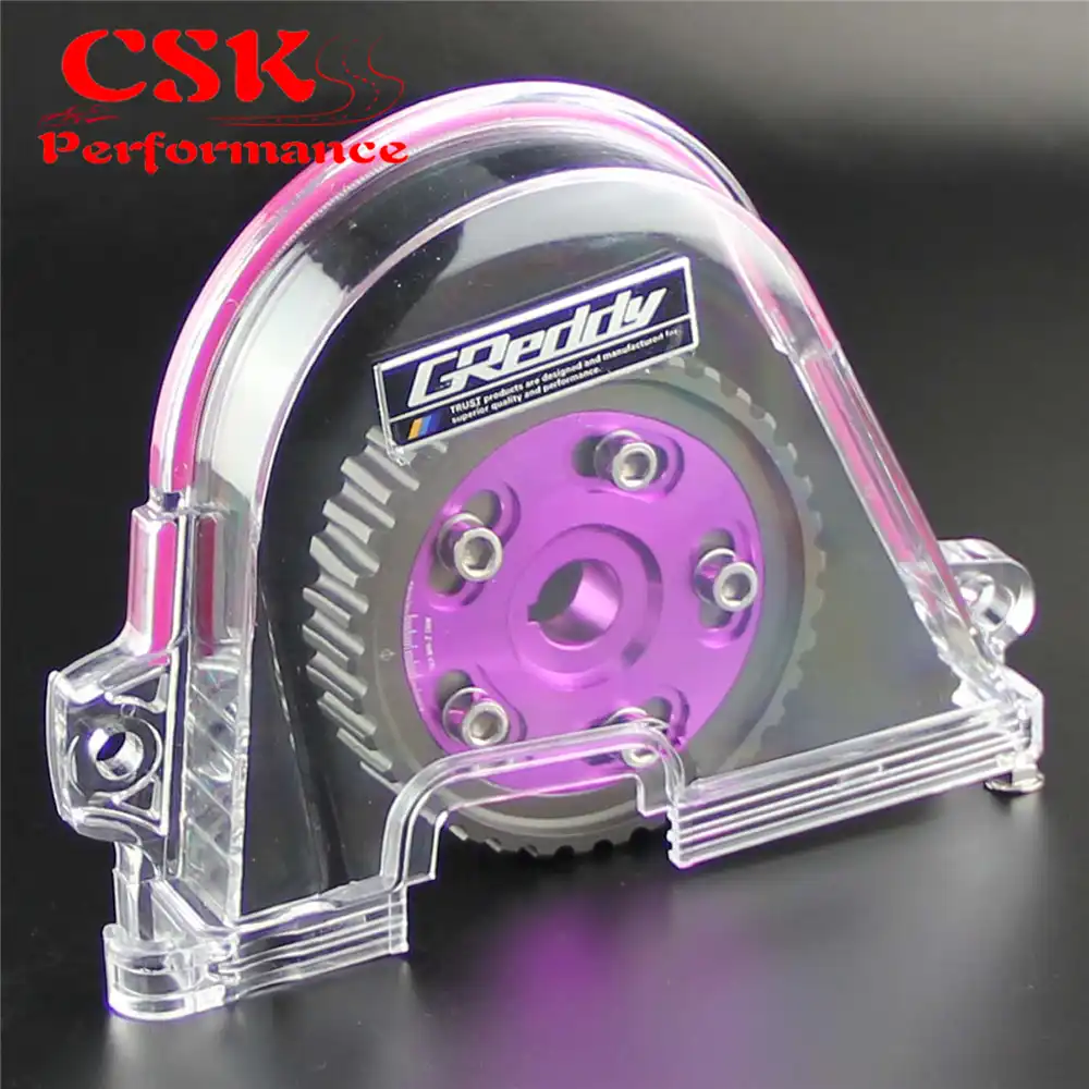 LZONE CLEAR CAM GEAR COVER TIMING BELT COVER TURBO CAM PULLEY WITH PQY
