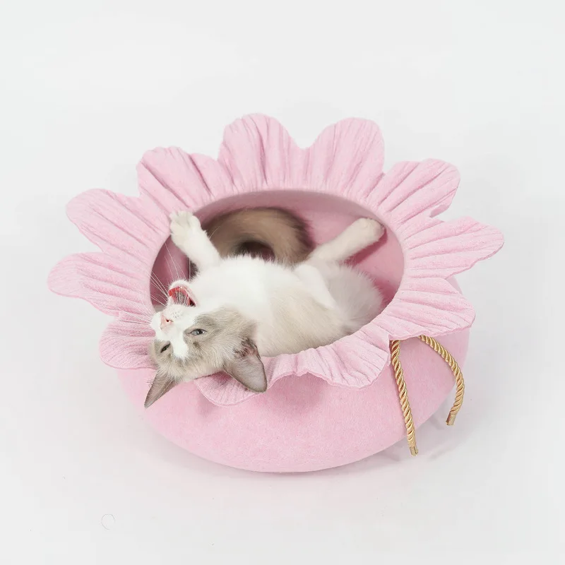 sunflower cat bed
