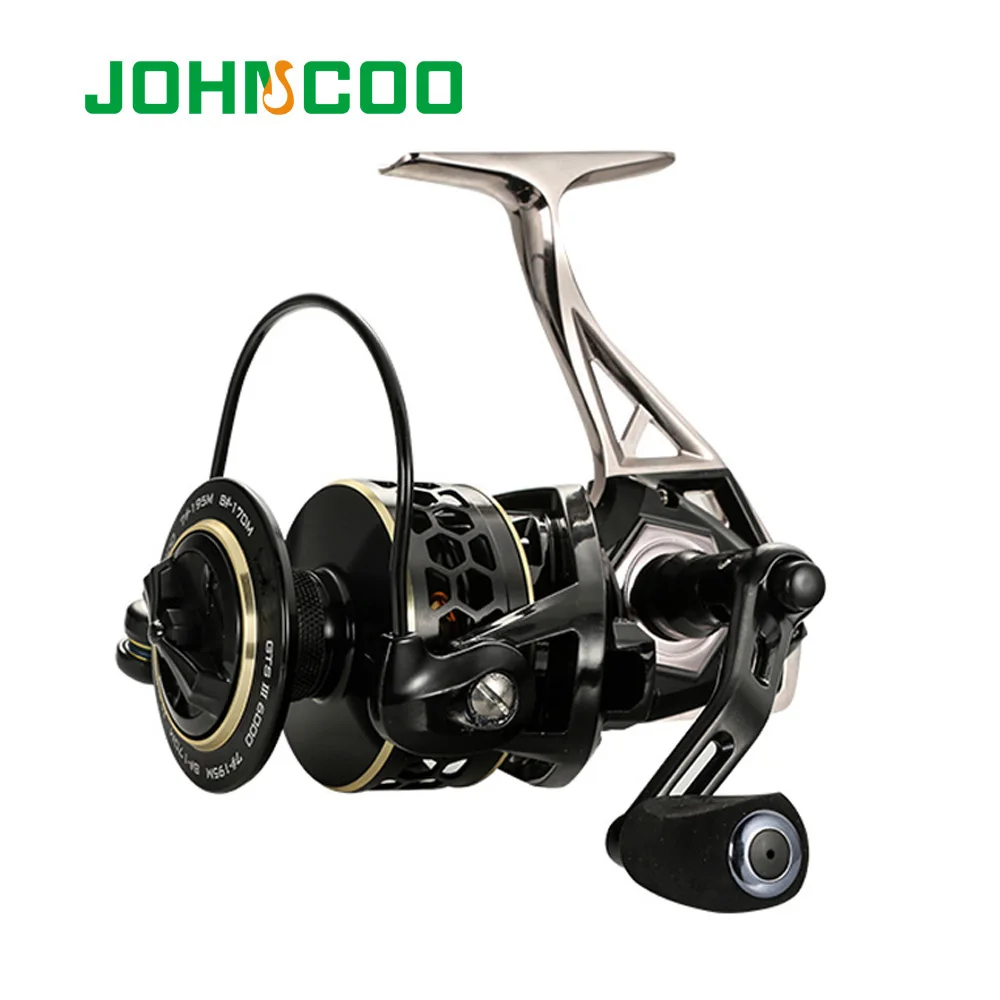 JOHNCOO спиннинговая катушка для морской рыбалки 15 20 кг Макс Drag 2000 6000 Размер 9BB