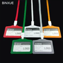 BINXUE Cover Card & ID Holders,Work card identification tag badge 1 cm wide  Customizable Access control
