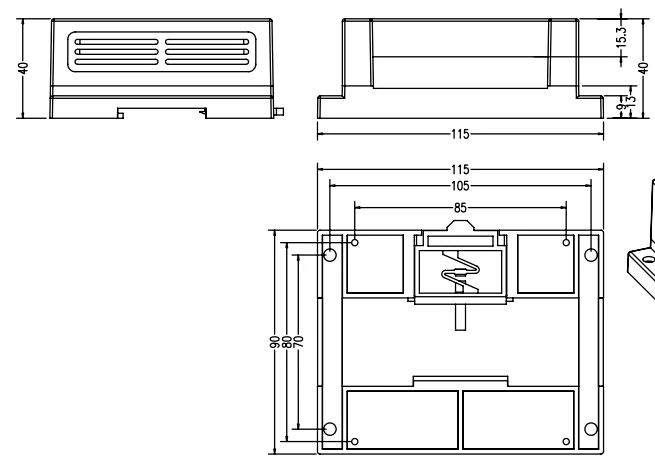szomk electronics plastic enclosure for pcb junction box din rail enclosure control box szomk outlet boxes instrument enclosure box project box plastic housing  (10).jpg