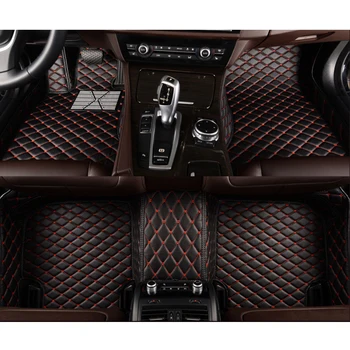 

KOKOLOLEE pu leather car floor mat for Hyundai solaris ix35 30 ix 25 Elantra MISTRA GrandSantafe accent Carpets auto accessories
