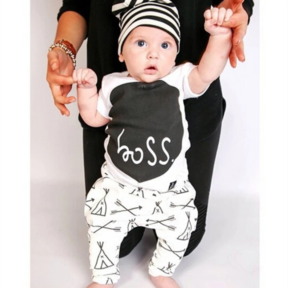 2017 New Arrival casual newborn baby clothes high quality cool baby