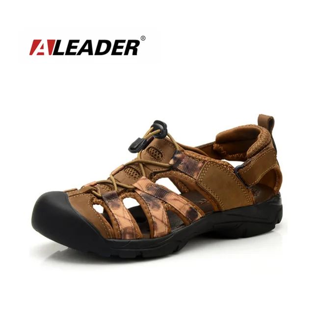 Heren Lederen Zomer Outdoor Sandalen 2015 Nieuwe Schoenen 6bf7yg