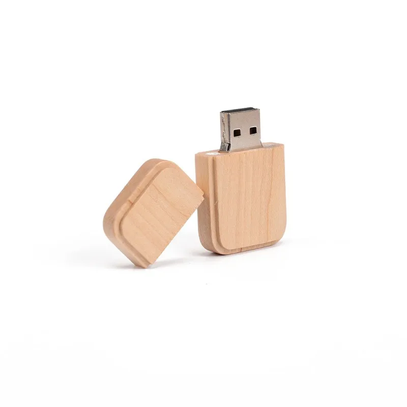 

For PC cars Bluetooth TVs USB Flash Stick 16G maple wood rounded small Usb Stick Rectangular USB 2.0 Memory Stick pen Drive