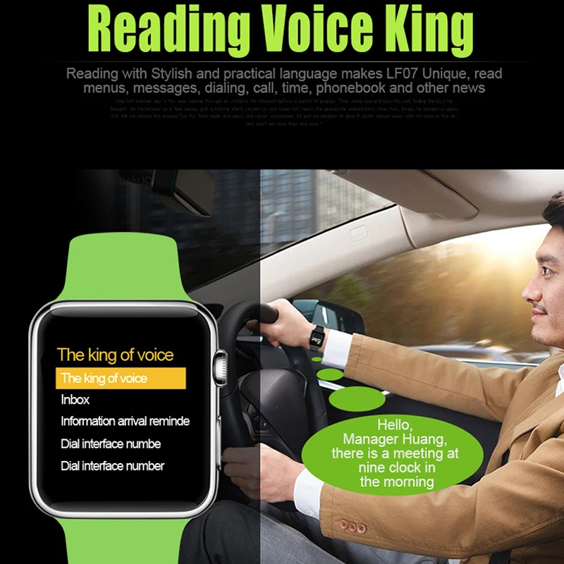 Greentiger SIM Card DM09 Smart Watch Waterproof HD IPS Screen Bluetooth Sports Smartwatch Wearable Devices For IOS Android