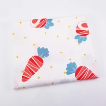 Лоскутная хлопковая саржевая ткань чистая хлопковая Лоскутная Ткань милый морковь печатный хлопок швейный материал для стеганых изделий ткань для ребенка