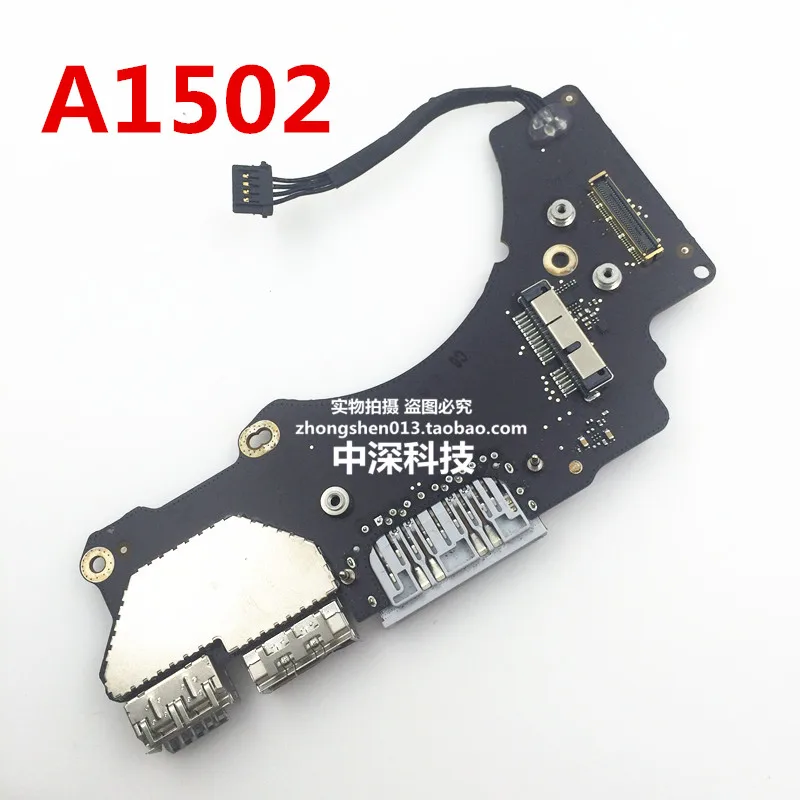 

Original Mag safe I/O HDMI Audio Board for retina 13" A1502 Early 2015 820-00012-A USB power jack board