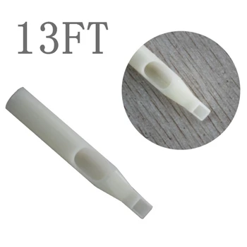 

YILONG 50Pcs 13FT White Nozzles Tube Sterile Assorted Plastic Disposable Tattoo Tips