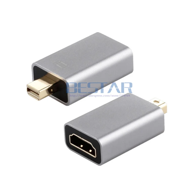 Переходник с Mini display port на HDMI в алюминиевом корпусе 2018 P переходник Display папа Мама