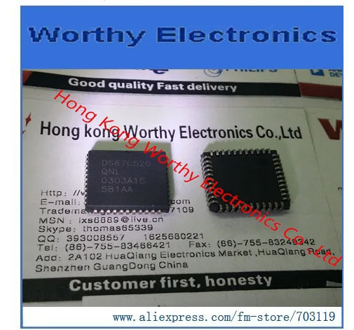 

DS87C520-QNL+ DS87C520-QNL DS87C520 IC MCU EPROM/ROM 33MH IND 44PLCC