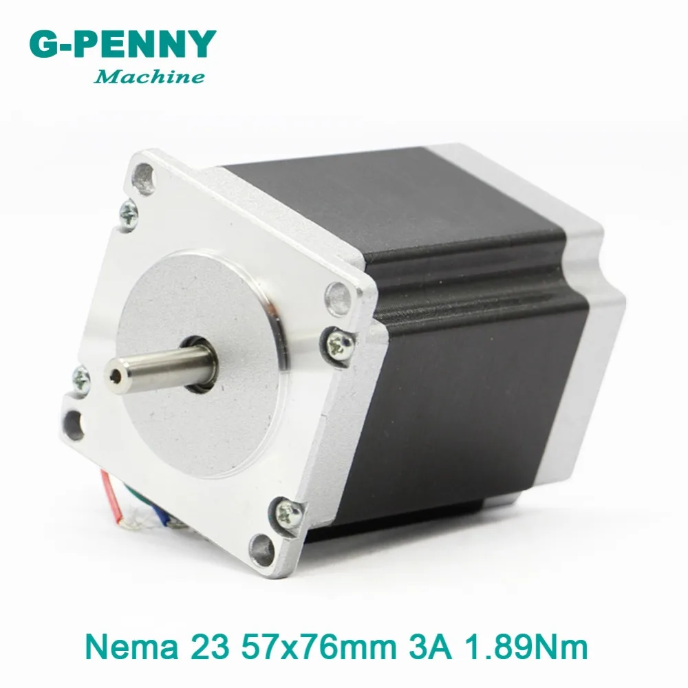 NEMA23 CNC Step Motor 57x76mm shaft D= 6.35/8mm 1.89N.m stepper motor 270Oz-in 3A Stepping for CNC machine and 3D printer NEMA23 CNC Step Motor 57x76mm shaft D= 6.35/8mm 1.89N.m stepper motor 270Oz-in 3A Stepping for CNC machine and 3D printer