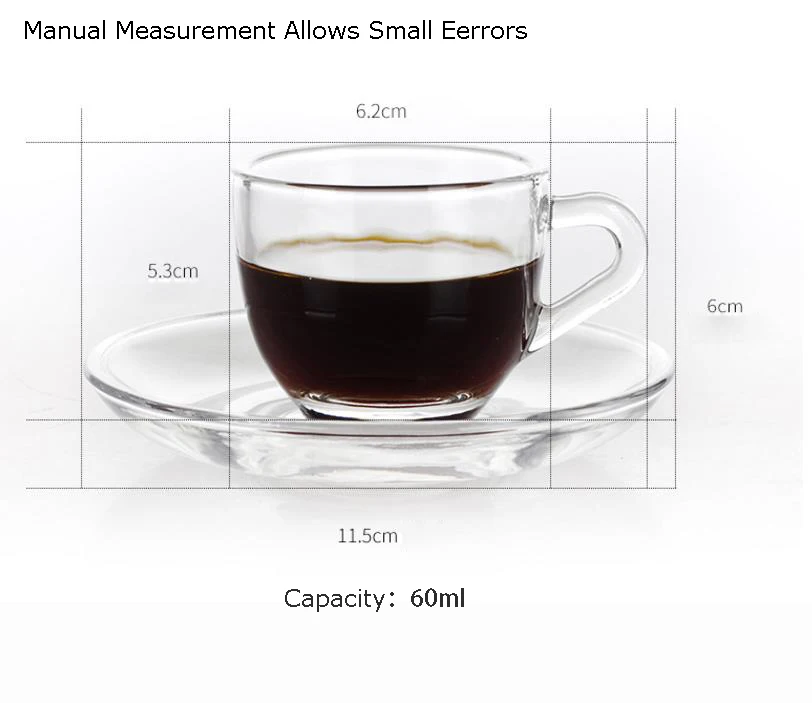 60 мл эспрессо чашка термостойкая прозрачная стеклянная кофейная кружка чашка с блюдцем кофейный набор послеобеденный чай чашка мини Молоко Латте Кружка