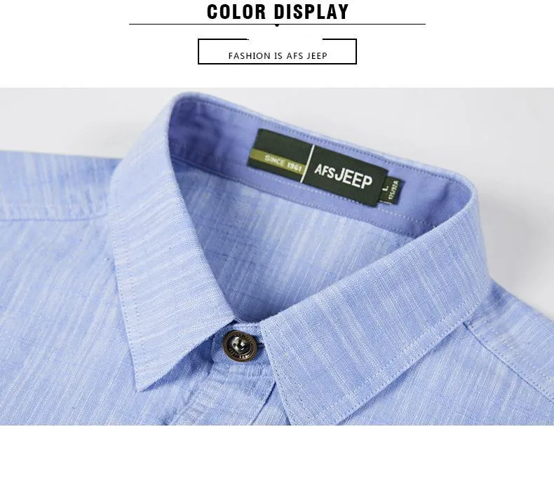 Плюс размеры 5XL оригинальный бренд AFS джип для мужчин рубашки для мальчиков повседневное Бизнес 100% хлопок с длинным рукавом Homme Camisa Masculina