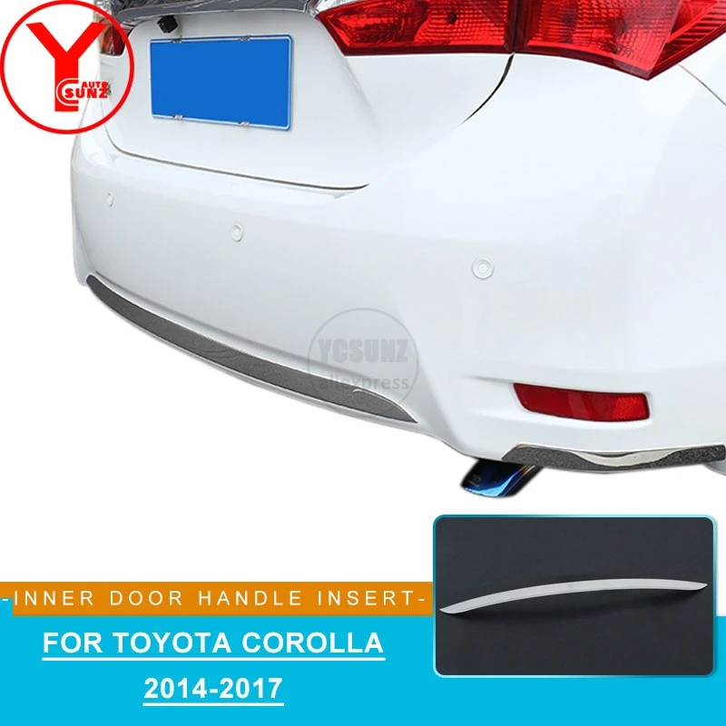 Отделка багажника для Toyota Corolla ALTIS E170 2014 2015 2016 2017 ABS хромированные автомобильные
