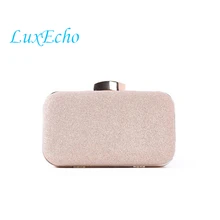 Lucecho модная розовая золотистая Сумка-клатч со стразами на цепочке свадебная сумочка для невесты модные вечерние сумки Клатчи на день
