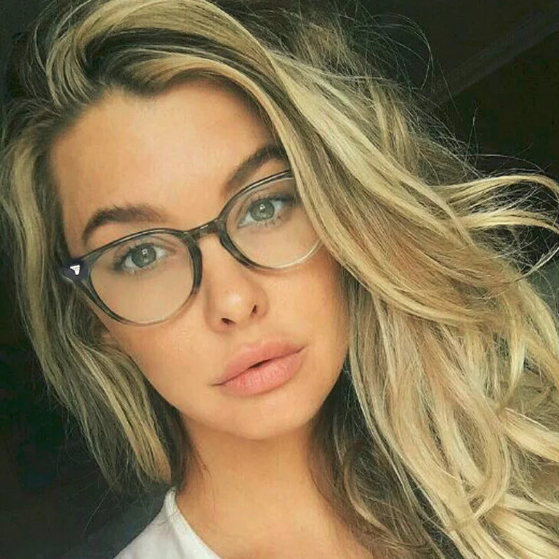 

SO&EI 2019 Fashion Retro Optical Frame Express Glasses Glasses Formula Leopard Round Frame Can Be Equipped with Myopia