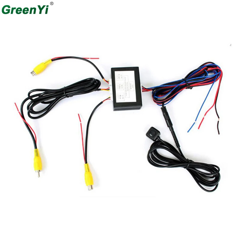 intelligent control two channel car camera video switch(car video