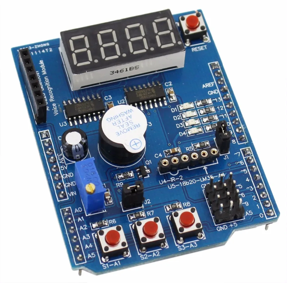 Multifunctional expansion board kit based learning for