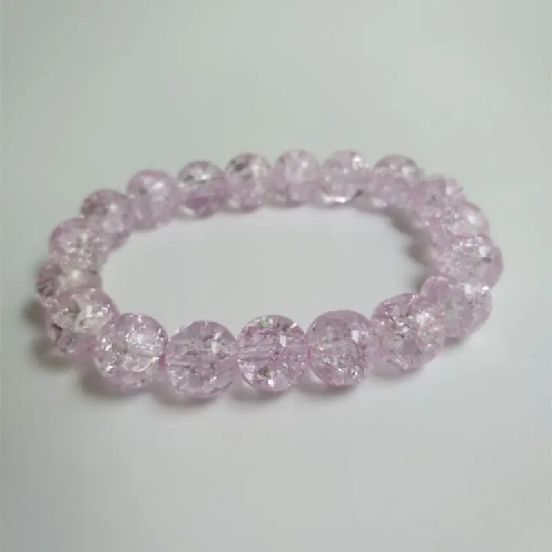 Trendy Girl Bracelet Transparent Round Pink Green Purple Adjustable Shinning Ornaments Exquisite Fresh Sprightly Gift | Украшения и