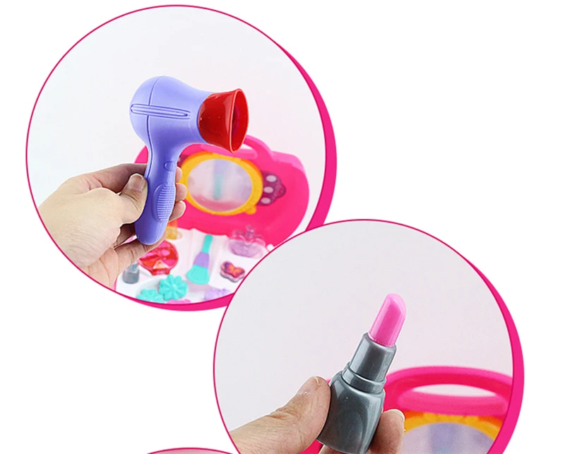 Bonecas do Bebê Presente para Meninas Crianças do Miúdo Maquiagem Fingir Jogar Conjunto Casa Fazer Simulação Brinquedos Educativos Faça Você Mesmo Cosméticos Bebês 9 Maquiagem fingir jogar conjunto casa jogar fazer