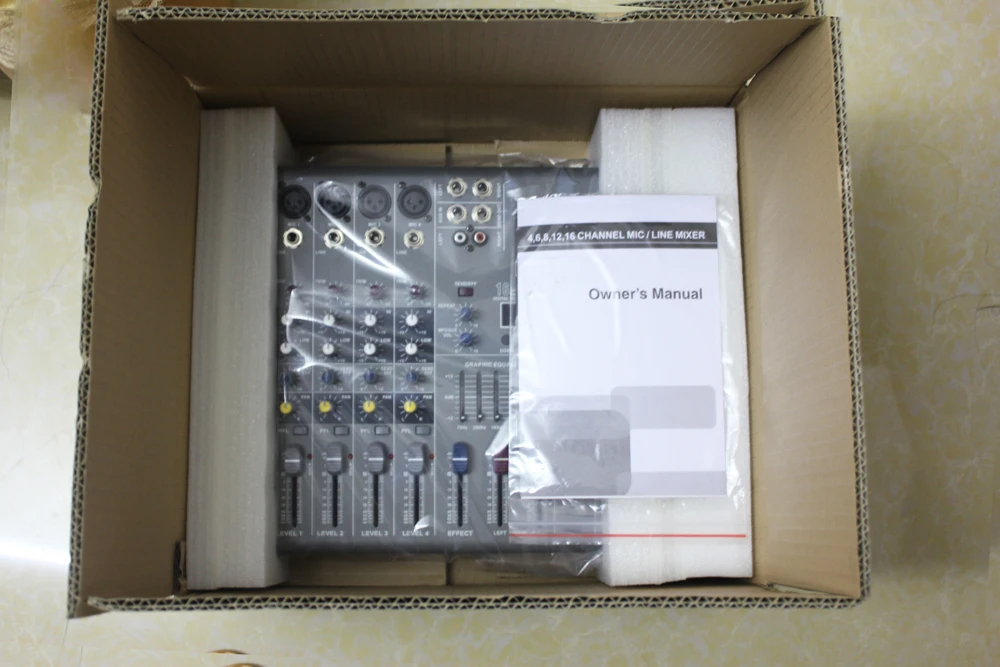 Профессиональный аудио Dj миксер 8 каналов Usb 4 Mono консоль 16dsp 48 В Phantom Power