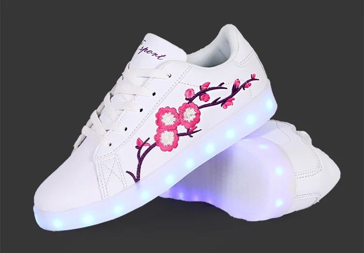 Теплые, как дома 2018 Новинка 24-40 USB зарядное устройство светящиеся кроссовки светодиодная светящаяся обувь для детей кроссовки для девочек и