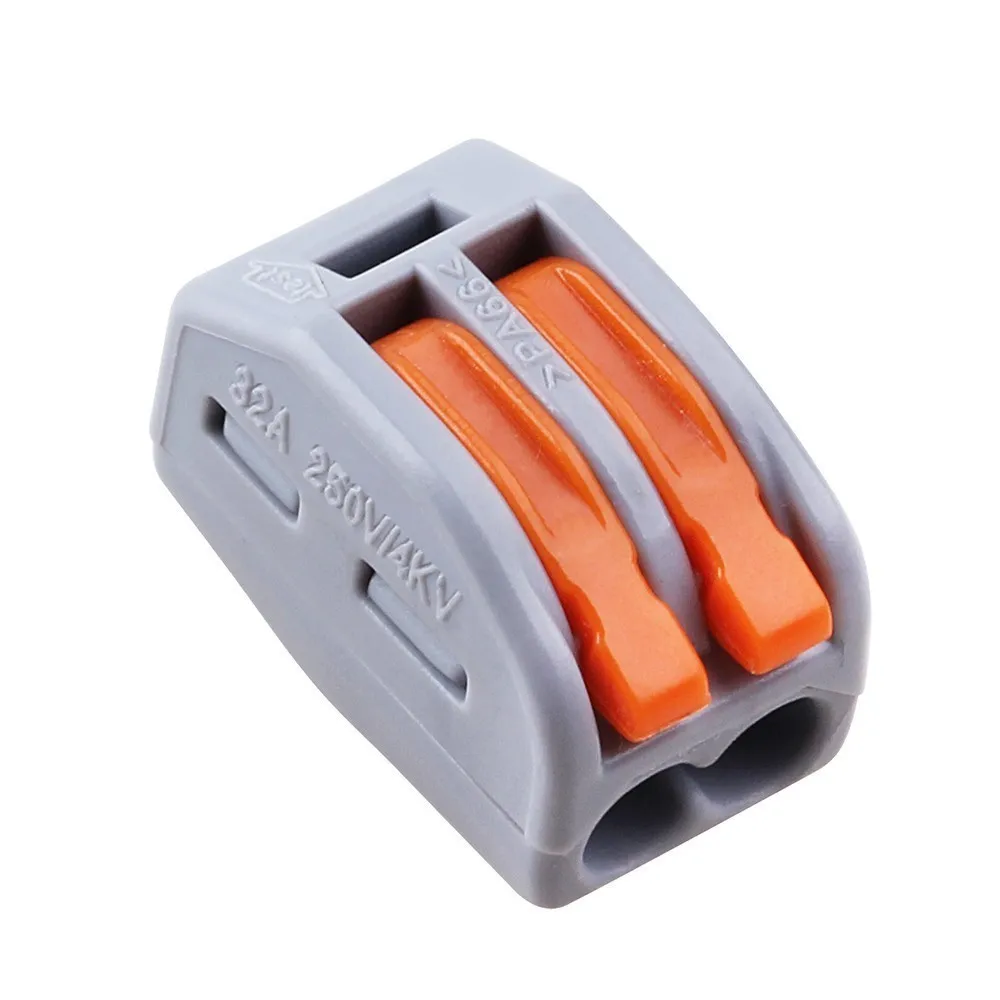 10pcs/lot PCT-212(222-412) Universal Compact Wire Wiring Connector,2 pin Conductor Terminal Block,mini fast WAGO Connector wago connector 50pcs pct 212 213 215 20pcs 2p 20pcs 3p 10pcs 5p universal compact wire connector conductor terminal block